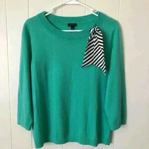 Talbots Women’s 3/4 Sleeve Cotton Blend Top Sweater Size L/P